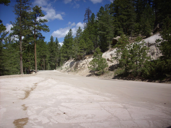 Road cut in Bandelier Tuff