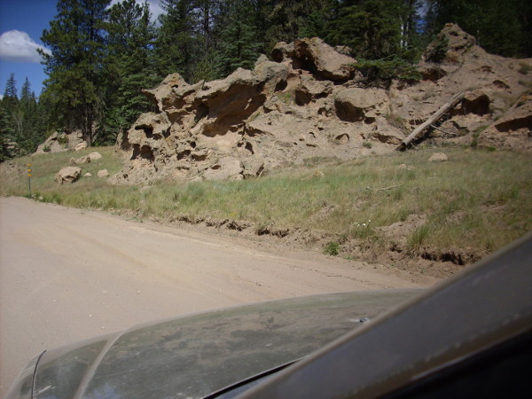 Weird formations in Bandelier Tuff