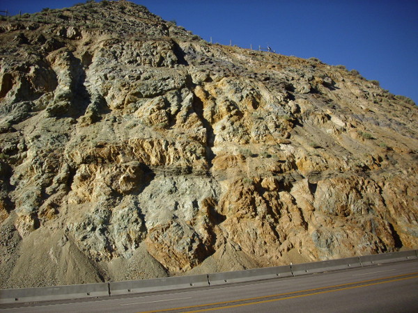 Roadcut in Sardine Canyon