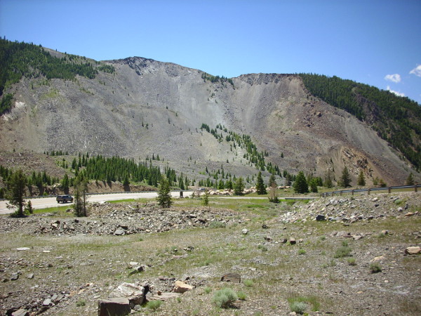 Landslide scar