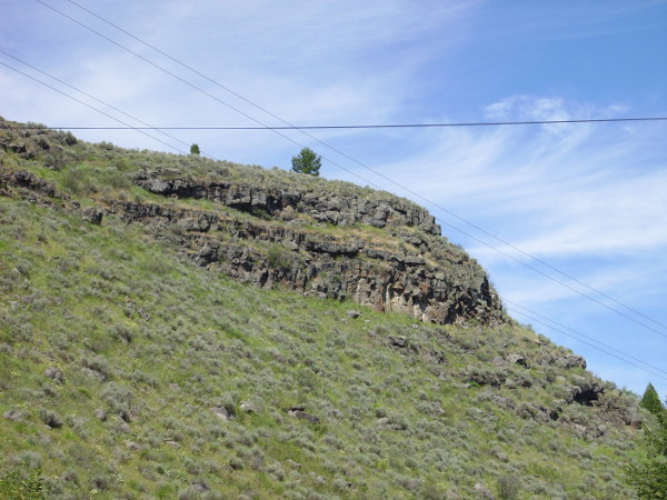 Warm River basalt cliffs