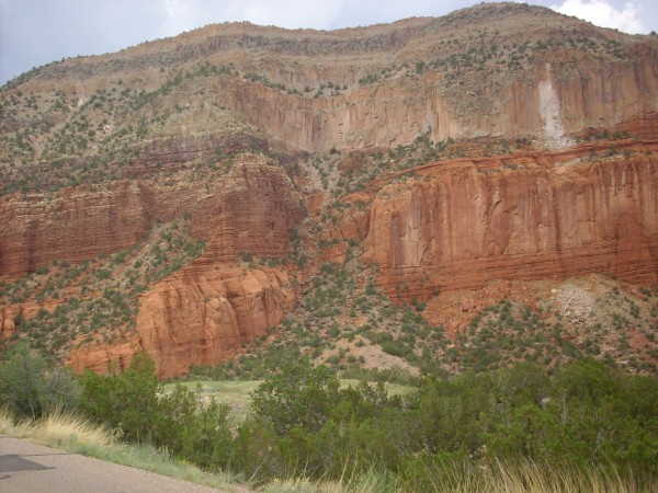 Fault in Permian red beds