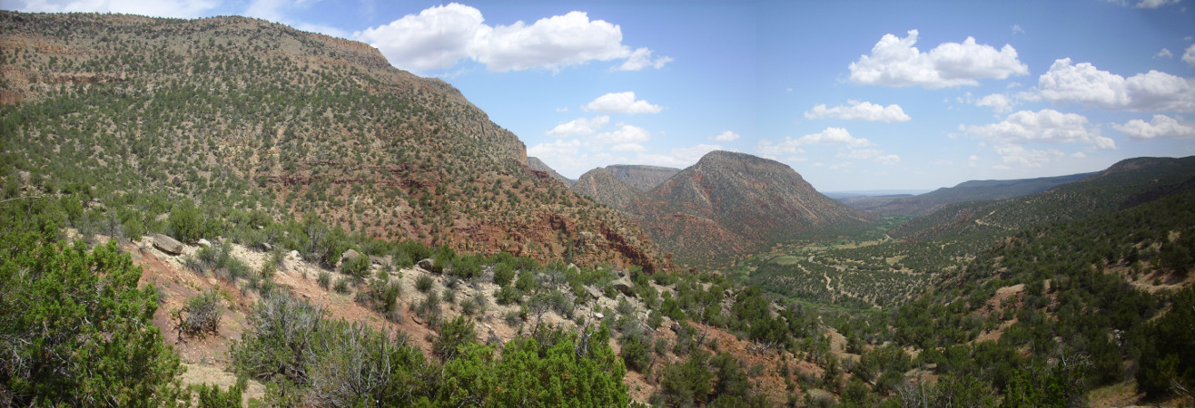 Panorama to south of Guadalupe Box