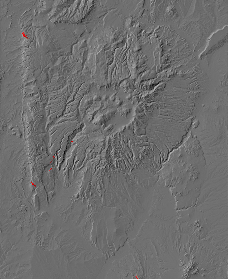 Map of Arroyo Penasco Group outcrops in the Jemez