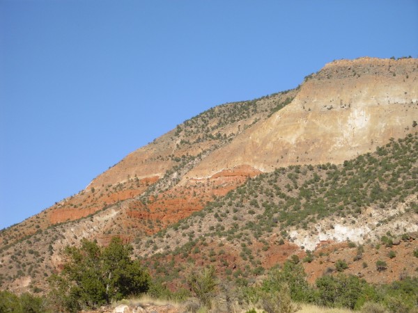 Permian hills buried under Bandelier Tuff
