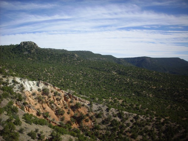 Painted
          Desert Formation in landslide scar on Borrego Mesa
