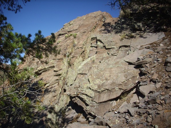 Large landslide block