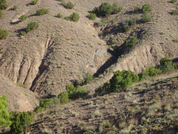 Small dike of
          Cerrito de la Ventana system