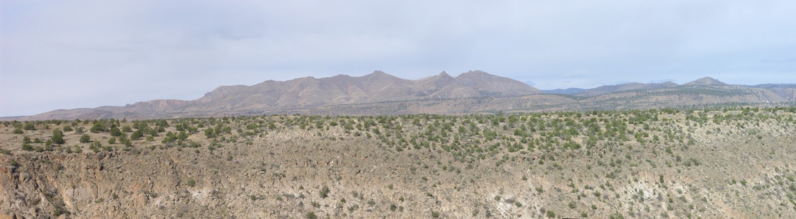 Panorama of San Miguel
          Mountains from the east