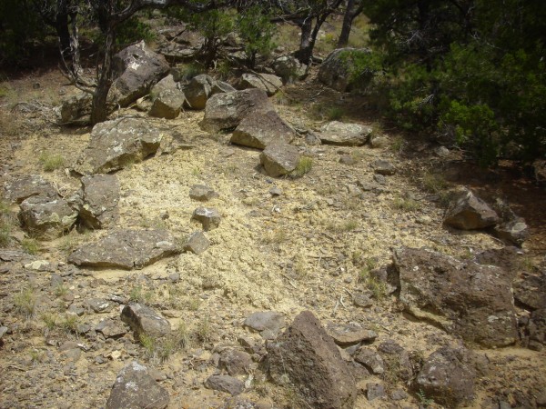 Badly weathered Mancos Shale