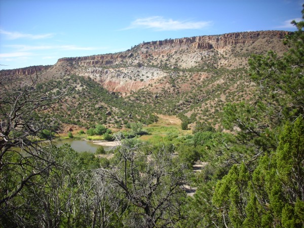 Landslides in
          Banderlier Tuff