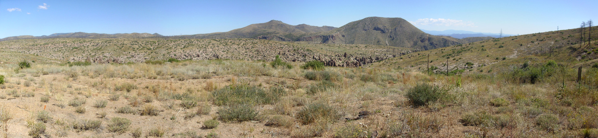 Panorama of San Miguel Mountains from southwest